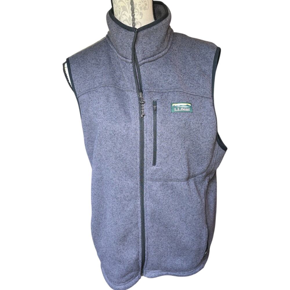 L.L. Bean Slightly Fitted Vest Gray Men's Size M Reg Gorpcore